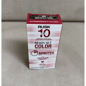 Rusk in 10 Minutes Permanent HAIR COLOR - 6N Dark Natural Blonde -NIB